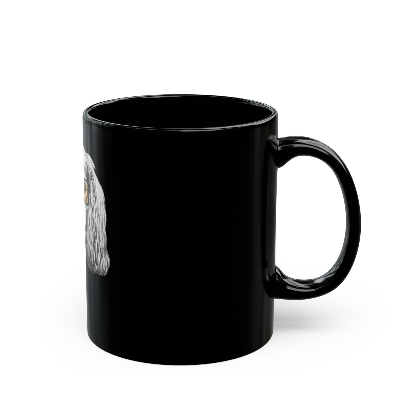 Hipster dog- Cavalier King Charles Spaniel Black Mug (11oz, 15oz)