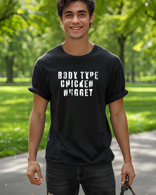 BODY TYPE CHICKEN NUGGETT Unisex Heavy Cotton Tee