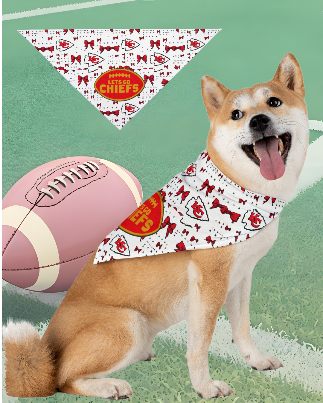 KC Chiefs Pet Bandana