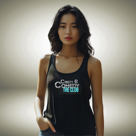 Cristy B Comedy Womens Racerback Tank