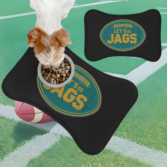 NFL Pet Feeding Mats, Sports Lover Gift, Pet Accessories, Let's Go Jags Design