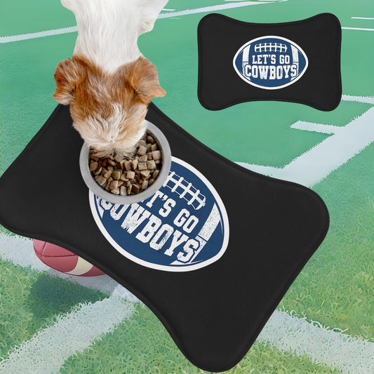 NFL Pet Feeding Mat -Dallas Cowboys, Pet Dish Mat, Gifts for Pet Owners