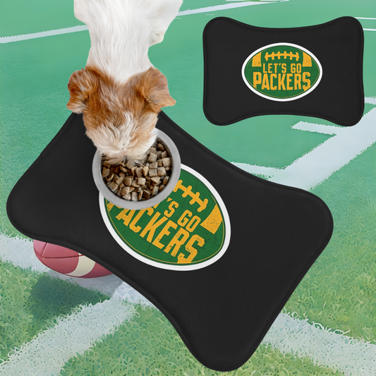 NFL Green Bay Packers Pet Feeding Mat, Dog Bowl Mat, Football Decor, Pet Accessories