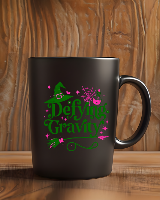 Defying Gravity Black Mug - Perfect Gift for Wicked movie lovers, Coffee Lovers Gift