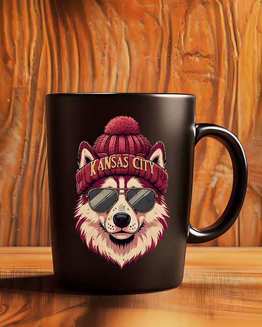 NFL Kansas City Chiefs vintage style Mug, , Kansas City Dog Lover Gift
